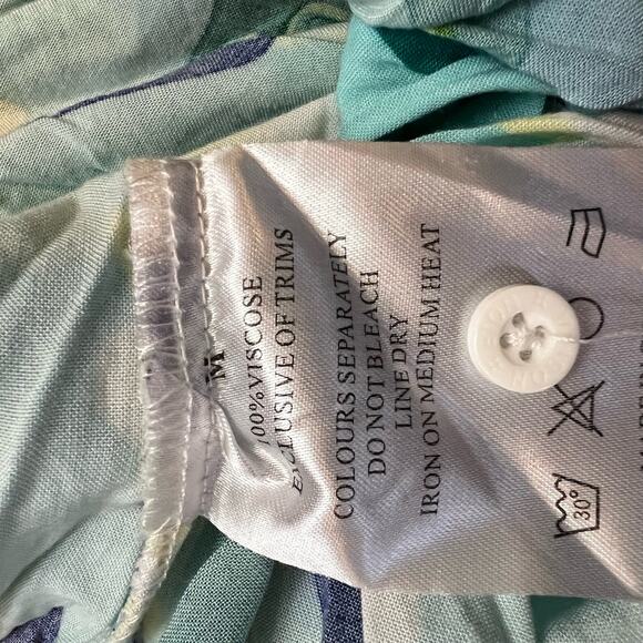 Maison Noir Shirt Mens Medium Hawaiian Abstract Tattoo Button-Down Golf - Picture 5 of 7